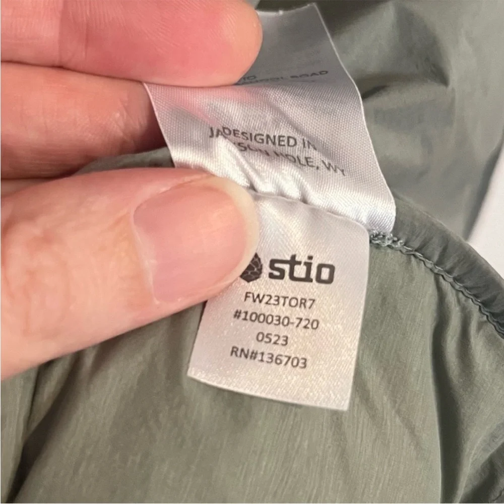 Stio Skillet Snap Insulated Stretch Down Jacket in Sage Green - Picture 7 of 12